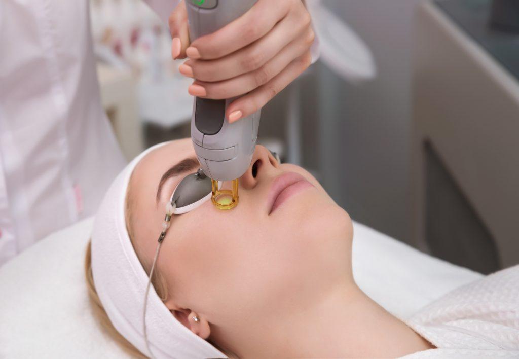 Laser facial rejuvenation