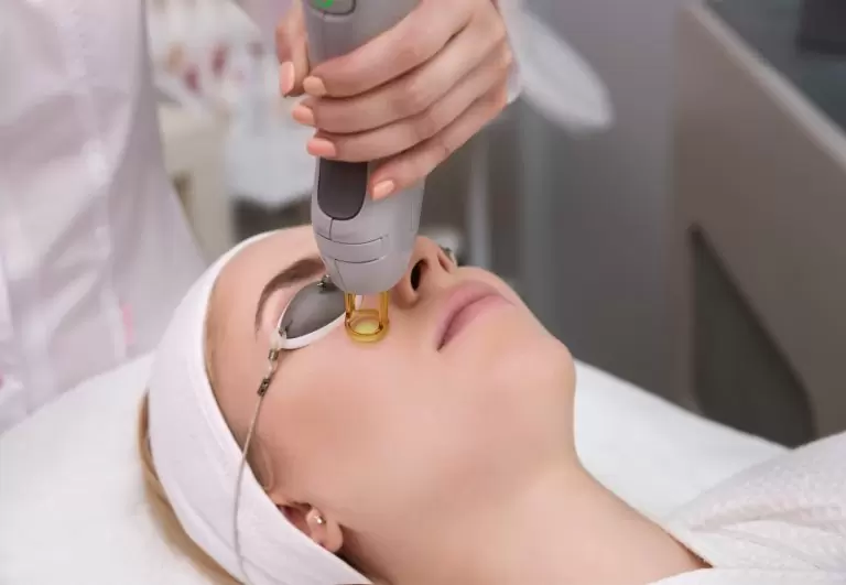 Laser facial rejuvenation